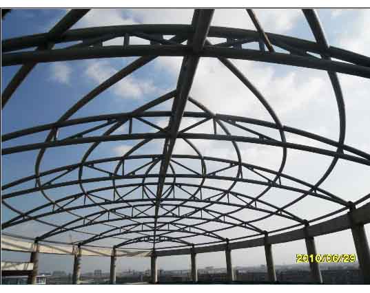 菏泽中煤朔州宾馆管桁架工程
